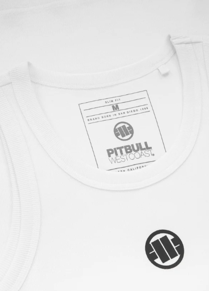 Tanktop Rib Small Logo - Weiß