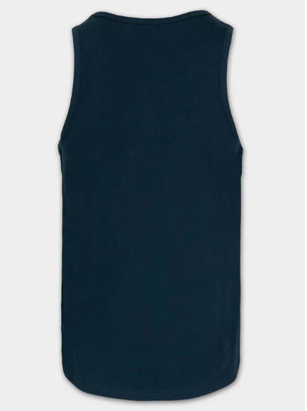 Herren Tank Top Slim Fit Kleines Logo - dark navy