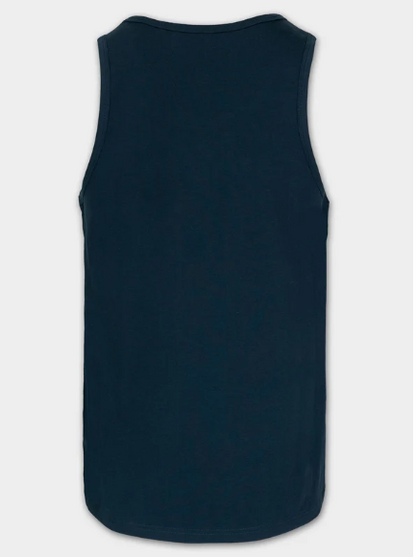 Herren Tank Top Slim Fit Kleines Logo - dark navy