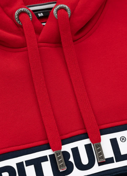 Herren Kapuzenpullover Two-Color Hilltop red blue
