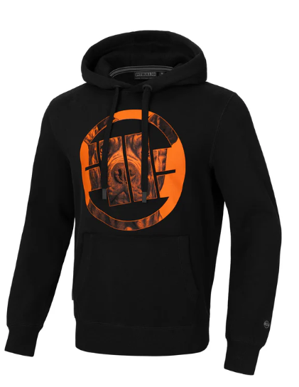 Hoodie Orange Dog 24 - Schwarz