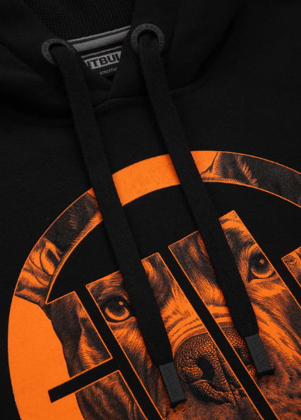 Hoodie Orange Dog 24 - Schwarz