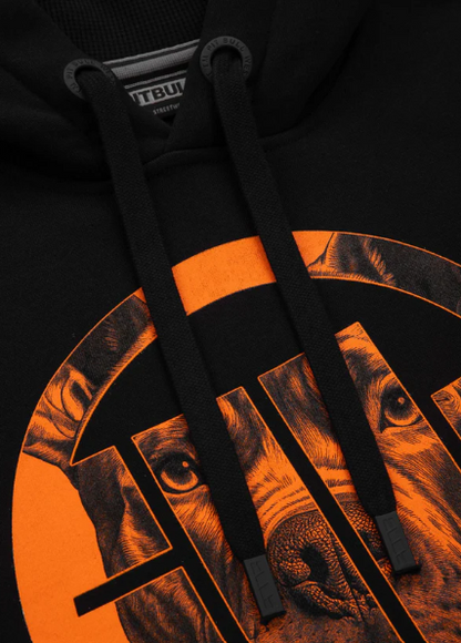 Hoodie Orange Dog 24 - Schwarz