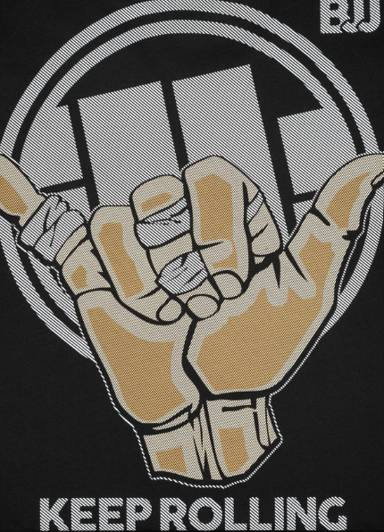 T-Shirt Keep Rolling - Schwarz