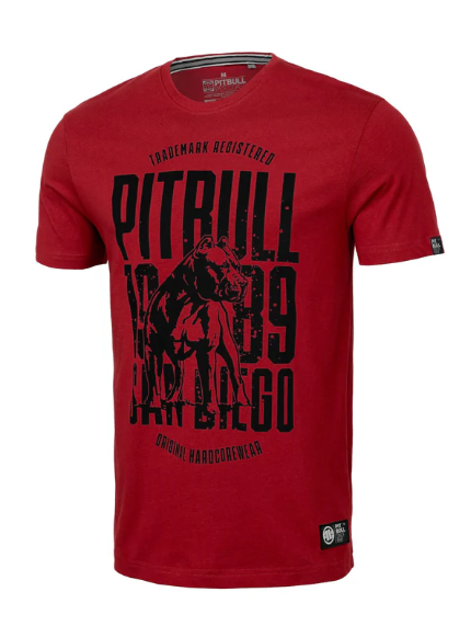 T-Shirt San Diego Dog - Rot