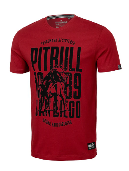 T-Shirt San Diego Dog - Rot