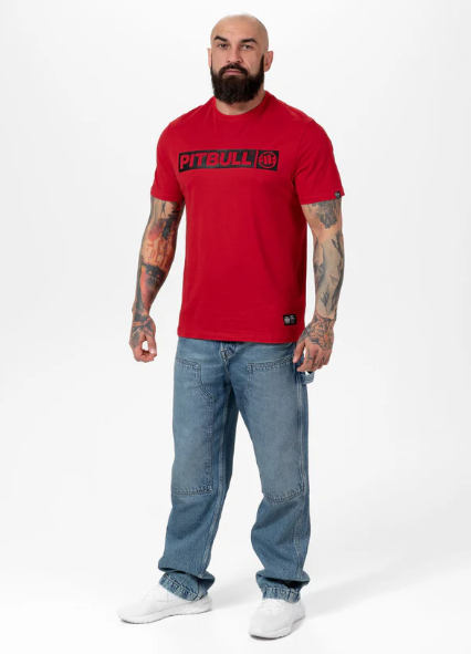 Herren T-Shirt HILLTOP - Rot Kids