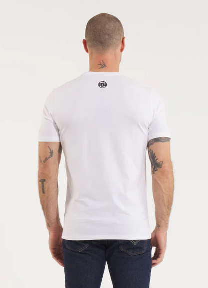 Herren T-Shirt Slim Fit Classic Boxing - White