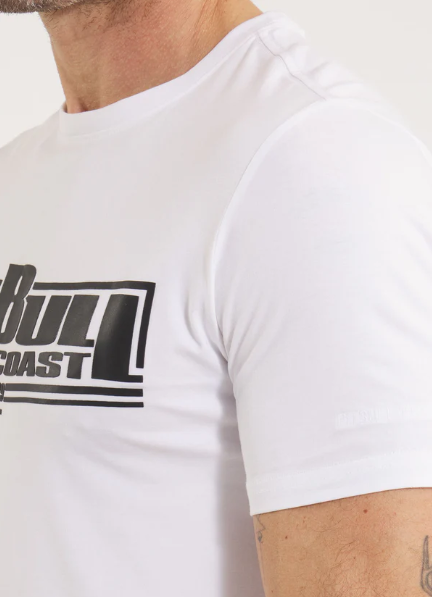 Herren T-Shirt Slim Fit Classic Boxing - White