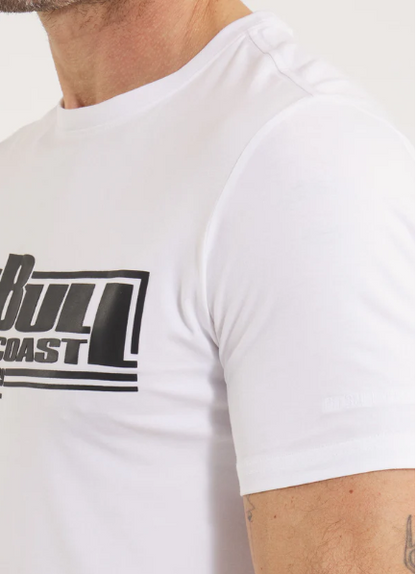 Herren T-Shirt Slim Fit Classic Boxing - White