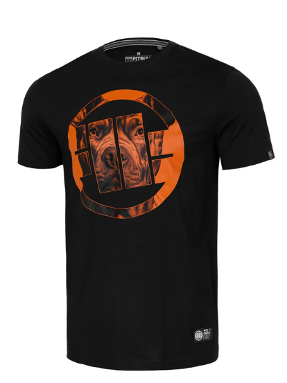 Herren T-Shirt Orange Dog 24 - Schwarz