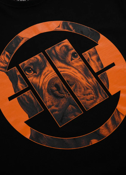 Herren T-Shirt Orange Dog 24 - Schwarz