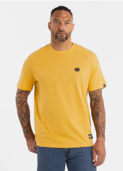 Herren T-Shirt SMALL LOGO - Hellgelb
