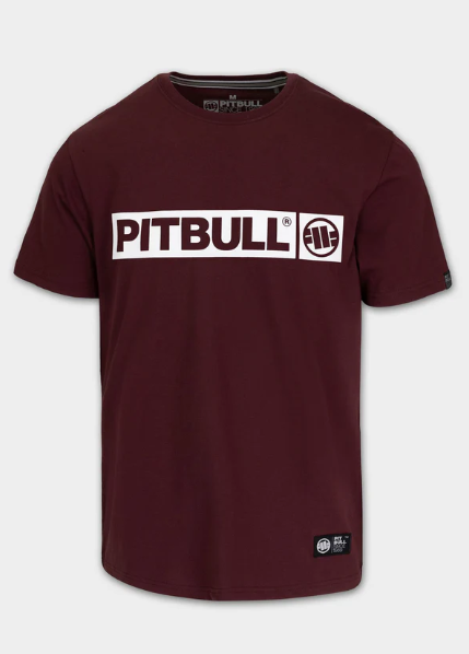 Herren T-Shirt HILLTOP - Dunkles Burgunderrot