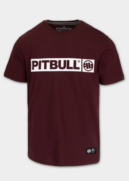 Herren T-Shirt HILLTOP - Dunkles Burgunderrot