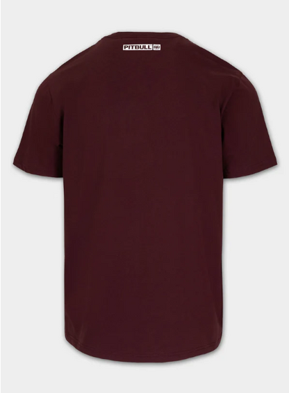Herren T-Shirt HILLTOP - Dunkles Burgunderrot