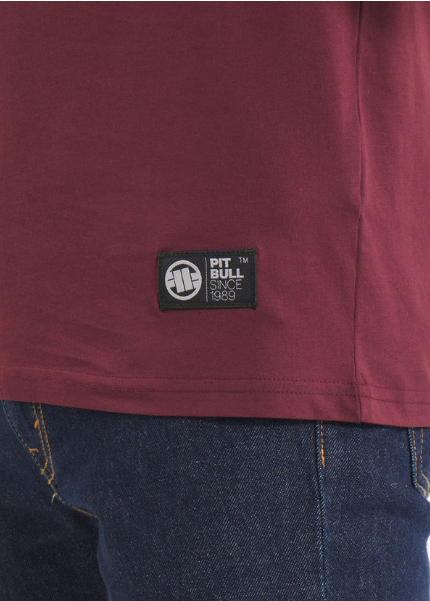 Herren T-Shirt HILLTOP - Dunkles Burgunderrot