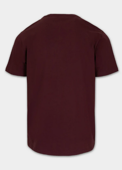 Herren T-Shirt SMALL LOGO - Dunkelburgunderrot