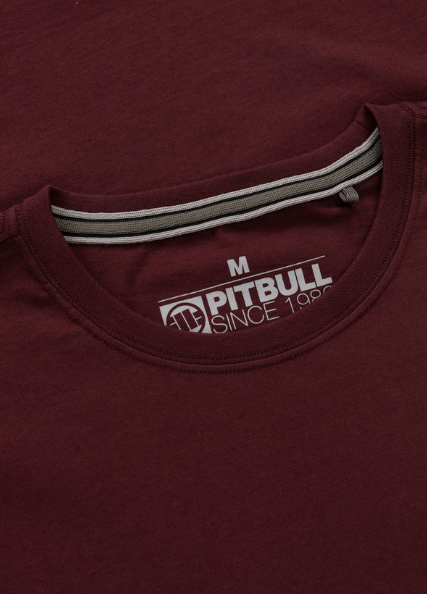 Herren T-Shirt SMALL LOGO - Dunkelburgunderrot