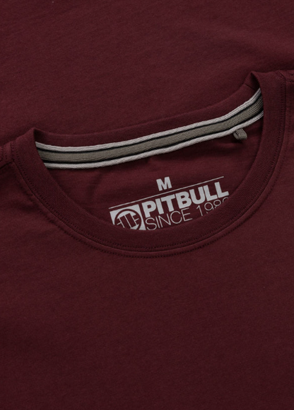 Herren T-Shirt SMALL LOGO - Dunkelburgunderrot