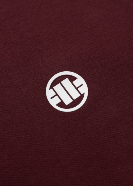 Herren T-Shirt SMALL LOGO - Dunkelburgunderrot