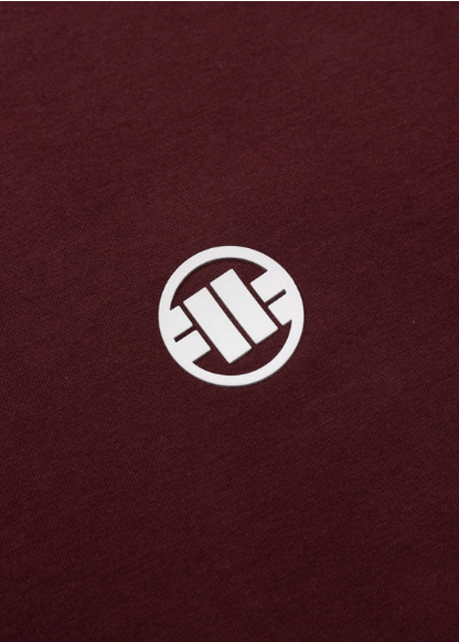 Herren T-Shirt SMALL LOGO - Dunkelburgunderrot