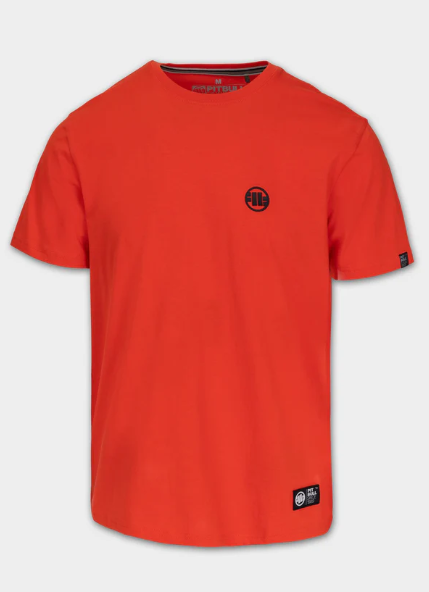 Herren T-Shirt SMALL LOGO - Flammenrot