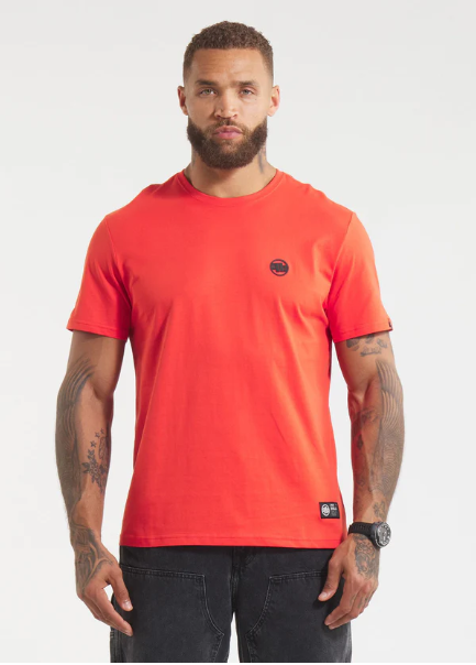 Herren T-Shirt SMALL LOGO - Flammenrot
