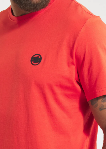 Herren T-Shirt SMALL LOGO - Flammenrot