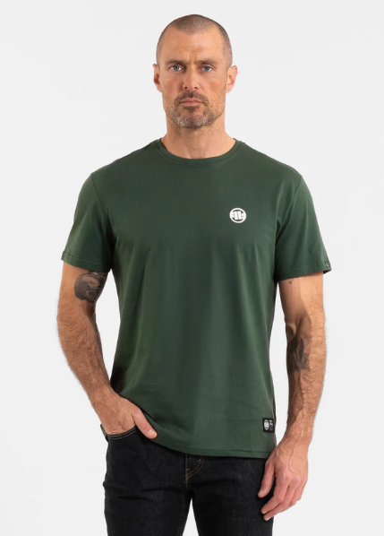 Herren T-Shirt SMALL LOGO - Dunkelgrün