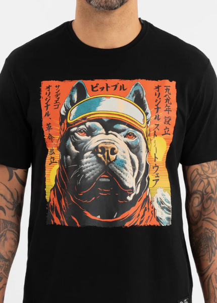 Herren T-Shirt FUJI - Schwarz