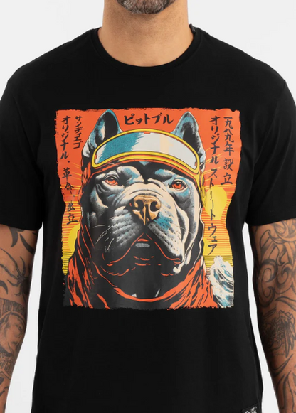 Herren T-Shirt FUJI - Schwarz