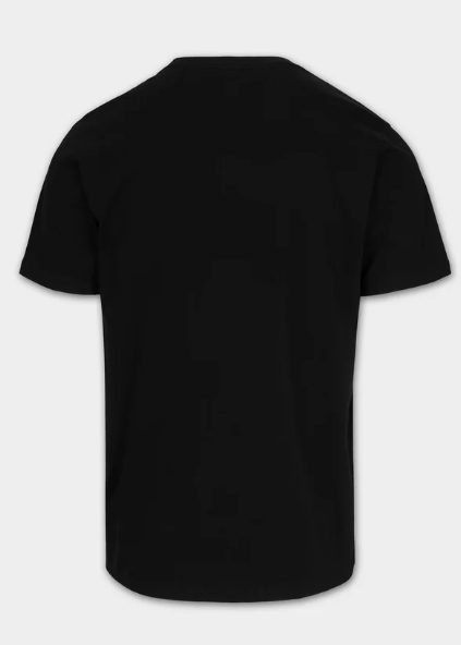 Herren T-Shirt Garment Washed SMALL LOGO - Schwarz