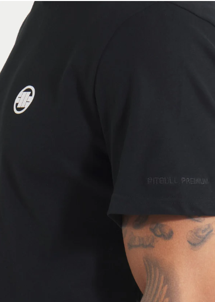 Herren T-Shirt Garment Washed SMALL LOGO - Schwarz
