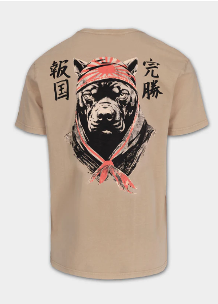 Herren T-Shirt Denim Washed BRAVERY - Sand