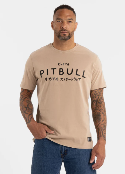 Herren T-Shirt Denim Washed BRAVERY - Sand