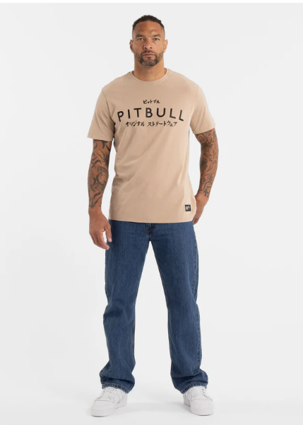 Herren T-Shirt Denim Washed BRAVERY - Sand