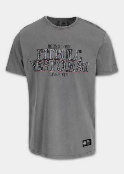 Herren T-Shirt Denim Washed ACE OF SPADES II - Grau