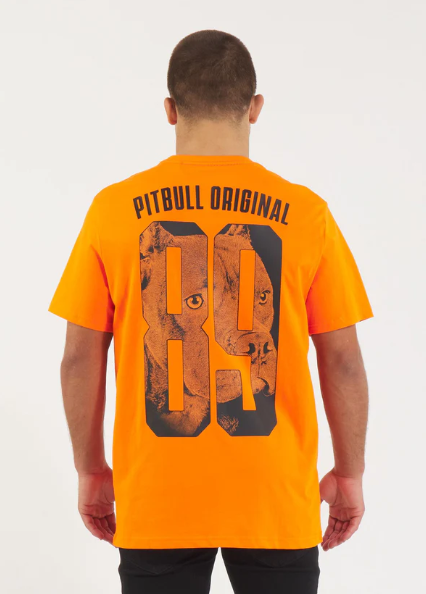 Herren T-Shirt EIGHTY NINE DOG - Orange Kids