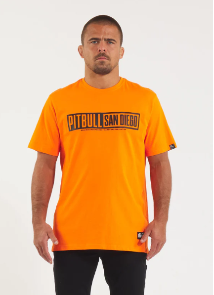 Herren T-Shirt EIGHTY NINE DOG - Orange Kids