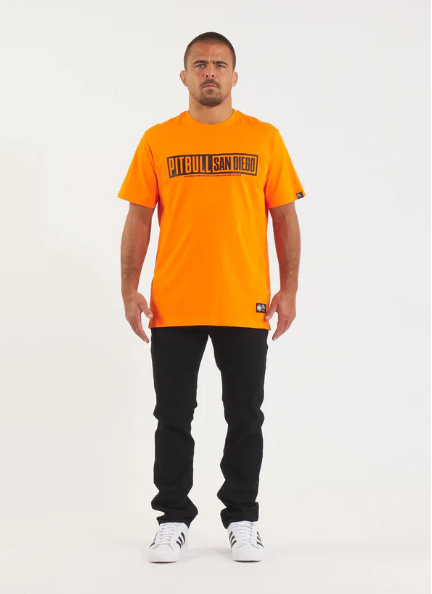 Herren T-Shirt EIGHTY NINE DOG - Orange Kids