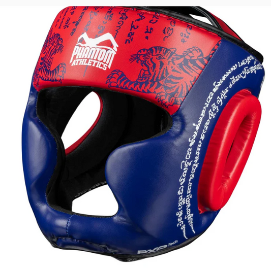 Kopfschutz Muay Thai - Blau - Einheitsgröße