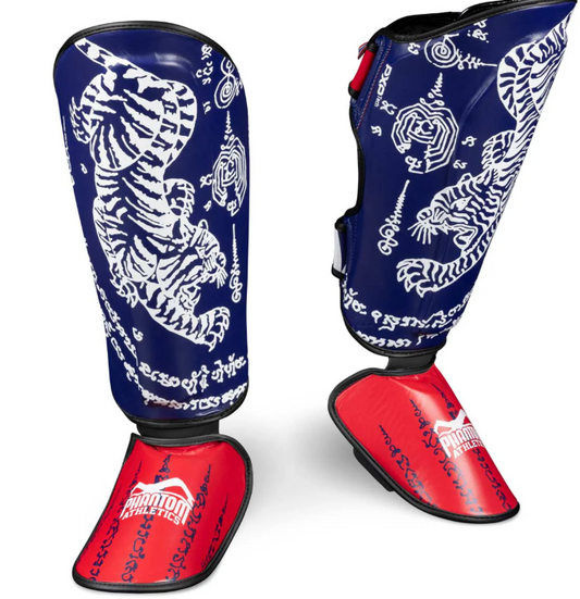 Schienbeinschutz Muay Thai - Blau