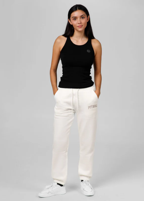 Damen oversize Jogginghose Tyrian - white