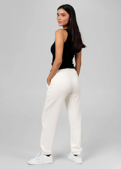 Damen oversize Jogginghose Tyrian - white