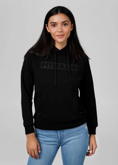 Damen Kapuzenpullover Georgia - Schwarz/Schwarz