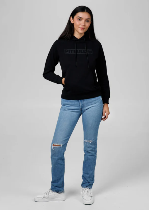 Damen Kapuzenpullover Georgia - Schwarz/Schwarz