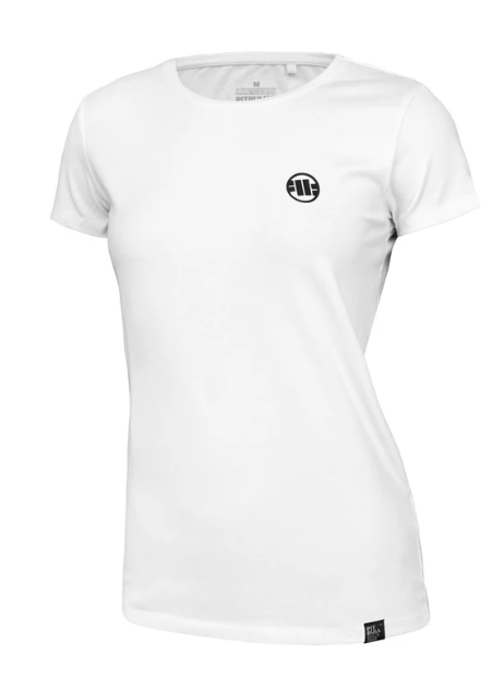 Damen T-Shirt Slim Fit SMALL LOGO - Weiß