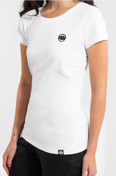 Damen T-Shirt Slim Fit SMALL LOGO - Weiß