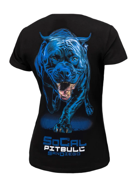 Frauen T-Shirt In Blue - Schwarz